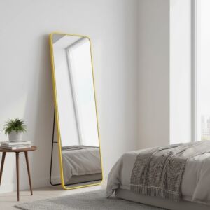 مرآة مقاومة للكسر مع ستاند غلوريا 170 سم - ذهبي