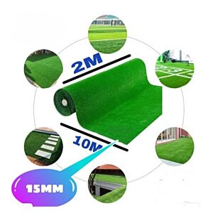 عشب صناعي أخضر رول مقاس  2 10 م ثخانة 1.5 سم