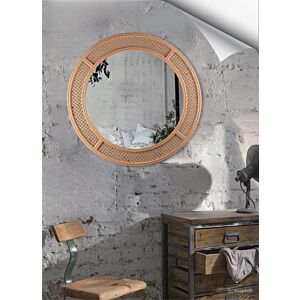 مرآة جدارية دائرية 76 سم - ذهبي