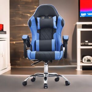 كرسي ألعاب اوشن قابل للتعديل - اسود وازرق