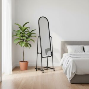 مرآة مع ستاند متحرك فكتور - اسود