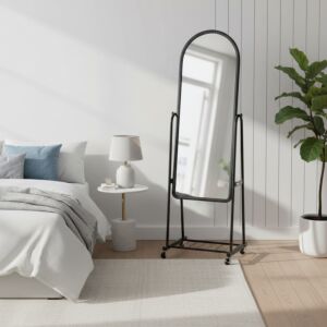 مرآة مع ستاند متحرك سبكتر - اسود