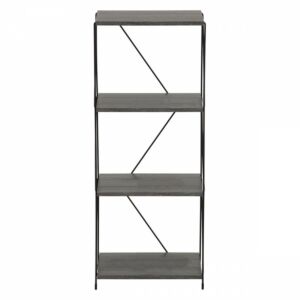 وحدة رفوف تيفاني خشب ماليزي 4 ادوار  متعددة الإستخدام رمادي