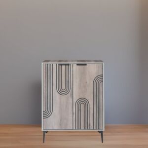 خزانة أحذية بابين خشب ماليزي موسكو - خشبي