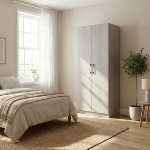 دولاب ملابس بابين روكيا - رمادي