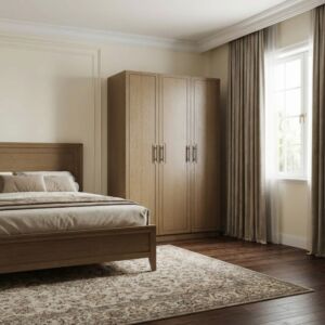 دولاب ملابس 3 أبواب ميلاي - بني