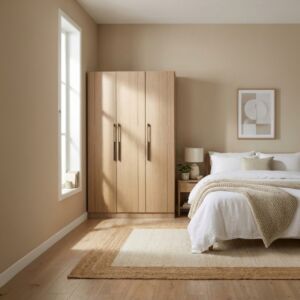 دولاب ملابس 3 ابواب شاولا - بني