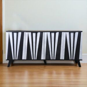 كونسول 4 أبواب شانس - أسود ورمادي