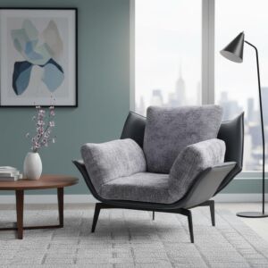 كرسي مفرد روكا - رمادي