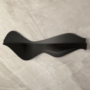 رف ثلاثي الأبعاد كوان - اسود