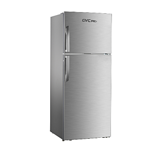 ثلاجة و فريزر علوي جي في سي برو - 331 لتر- فضي