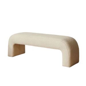 مقعد بنش بوكليه روفيل - ابيض