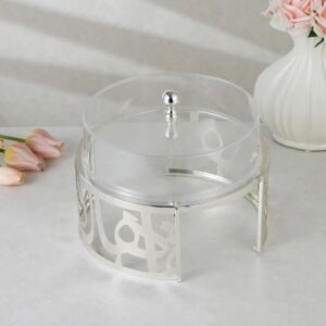 صندوق تقديم اكريلك رينو - فضي