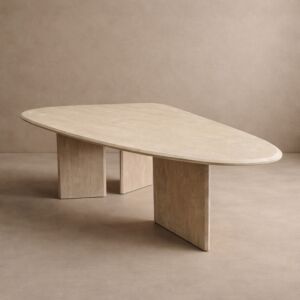 طاولة طعام سيمارا - 8 اشخاص - بيج