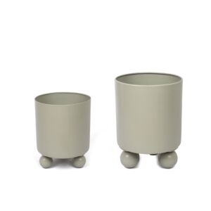 طقم مركن زرع هندي جينو - رمادي