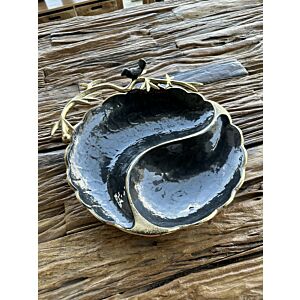 صحن تقديم تشوكليت كلاسي - أسود