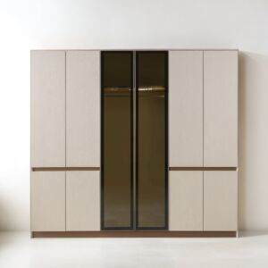 خزانة ملابس 6 أبواب ريغانس - كريمي ومتعدد الالوان