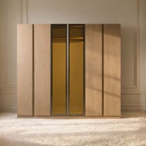 دولاب ملابس كامي مقاوم للكسر - بيج