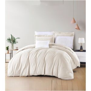 طقم لحاف كينج جاكار 7 قطع - بيج