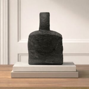 فازة سيراميك من مجموعه اورينا - حجم كبير - اسود