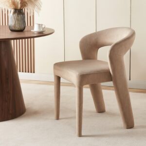 كرسي طعام نوفا - بيج غامق