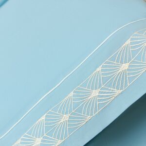 طقم غطاء سرير 200 غرزة 6 قطع دوفيه فان - أزرق