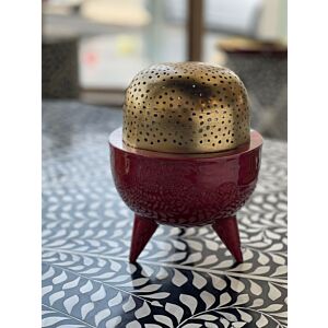 مبخرة كلاسي احمر - وسط 