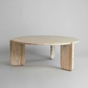 طاولة قهوة رخام ترافنتينو