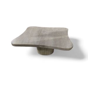 طاولة قهوة ناتشورال رخام ترافنتينو