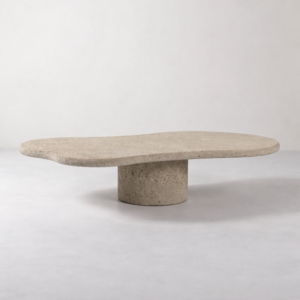 طاولة قهوة رخام الترافنتينو - ماربل