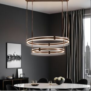 انارة معلقة بني مودرن 110 واط