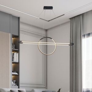 انارة معلقة مودرن اسود 120سم بقوة 30 واط