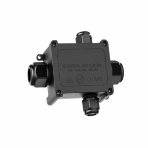 موصل مقاوم للمياه مربع 4 منفذ IP68 كاي - اسود