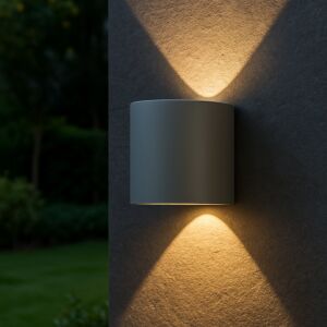إضارة جدارية خارجية 6 واط اتجاهين - رمادي