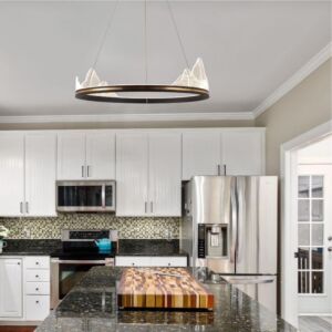 ثريا مودرن أسود ذهبي 80 سم