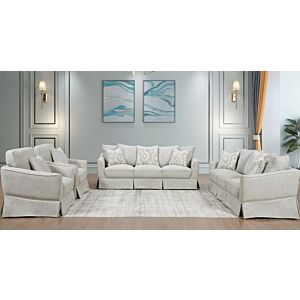 طقم كنب سليتي 4 قطع  -  بيج