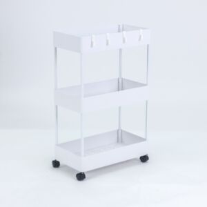 سلال تخزين ثلاث أدوار أكونايت- أبيض