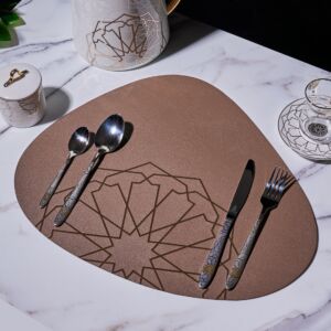 قواعد تقديم سفرة 6 قطع - بني