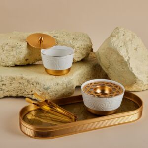 مبخرة بتصميم أنيق من مجموعة مجلس - ابيض