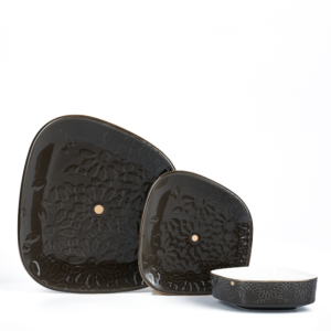 طقم عشاء نيرما من إكرام-أسود