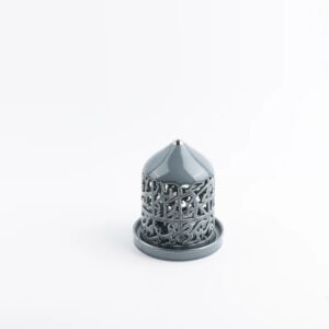 شمعدان الكتروني حجم صغير من جوار - ازرق وفضي