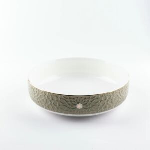 وعاء تقديم من اصالة - اخضر وذهبي