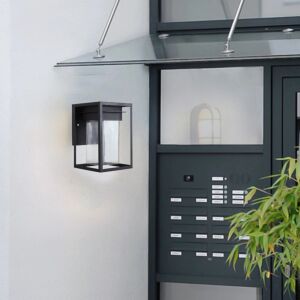 كشاف بوابة جداري غطاء لون اسود كرين