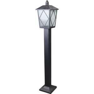 عامود إضاءة خارجية مفرد 1 متر - اسود