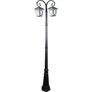 عامود انارة فانوس مجوز روبر - اسود