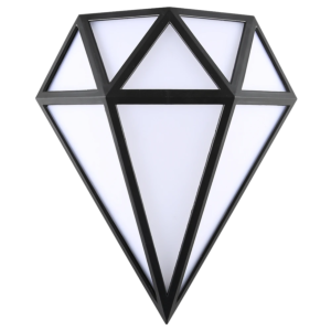 كشاف بوابة خارجي لون الإنارة أصفر غطاء اسود