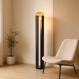 أبجورة أرضية استاند مودرن طول 158 سم - اسود