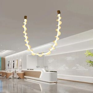 اضاءة معلقة مودرن انارة اصفر 48 واط - ذهبي زيتي