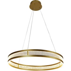 ثريا علاقي مودرن لون الانارة 3 اضاءات 85 واط شاولا - ذهبي