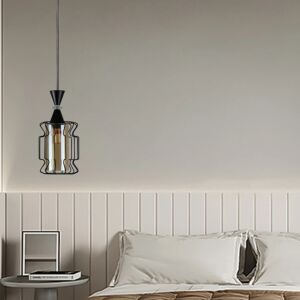 انارة معلقة مفرد اسود E27x1L